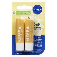 NIVEA - Lip Balm - Vanilla Buttercream Duo Pack, 2 Each