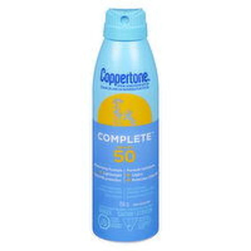 Coppertone - Complete Sunscreen Spray SPF50, 156 Gram
