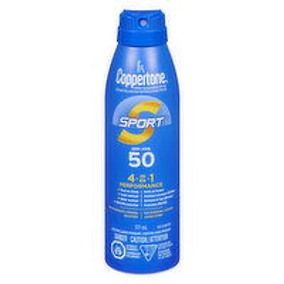 Coppertone - Sport Sunscreen Spray 4-in-1 SPF50, 177 Millilitre