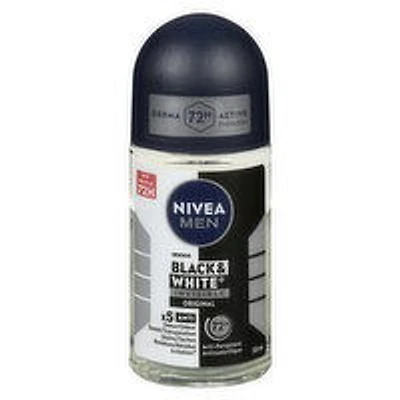 Nivea - Men Black & White Invisible Anti-Perspirant - Original, 50 Millilitre