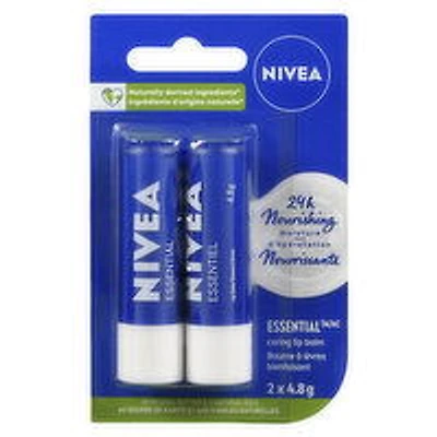 Nivea - Lip Balm Essential 12h, 2 Each