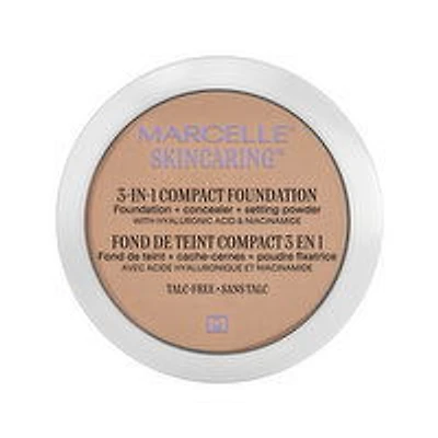 Marcelle - Skincaring Compact Foundation, Ivory, 8.5 Gram