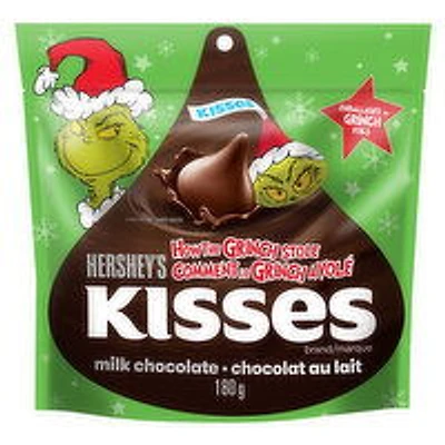 Hershey - Kisses Grinch Milk Chocolate, 180 Gram