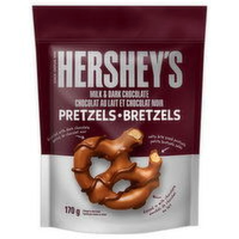 Hershey's - Milk and Dark Chocolate Pretzels, 170 Gram