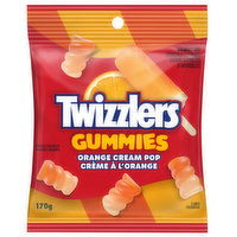 Twizzlers - Gummies Orange Cream Pop, 170 Gram