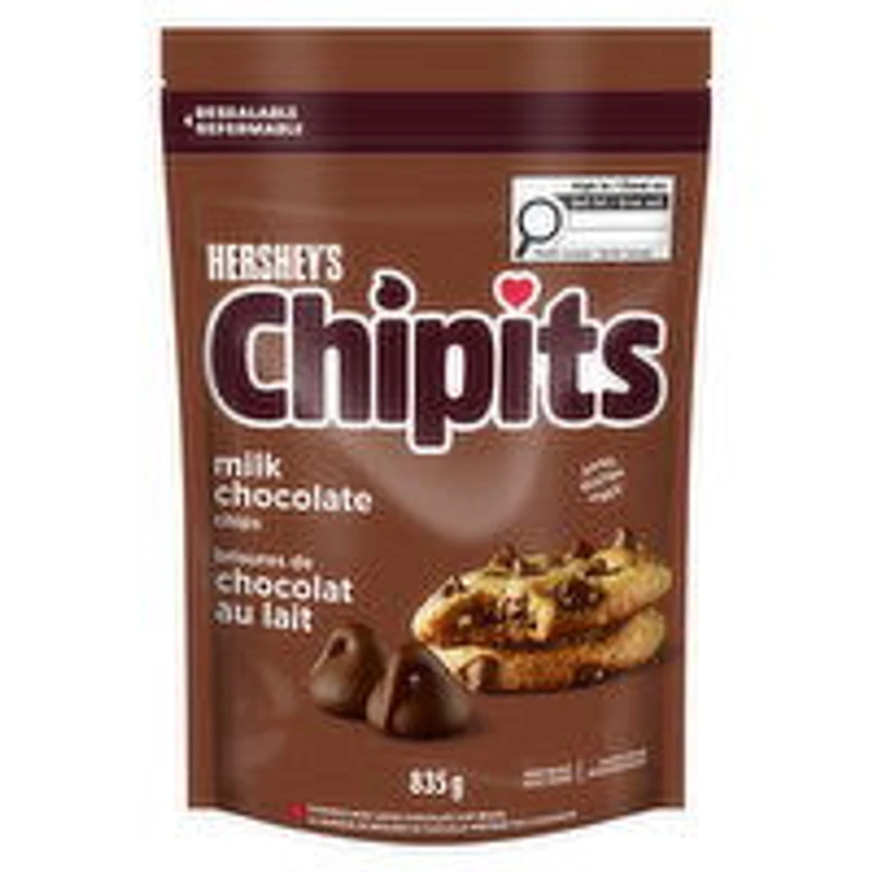 Hershey - Chipits Milk Chocolate Chips, 835 Gram