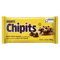Hersheys - Chipits Pure Semi Sweet Chocolate Chips, 540 Gram