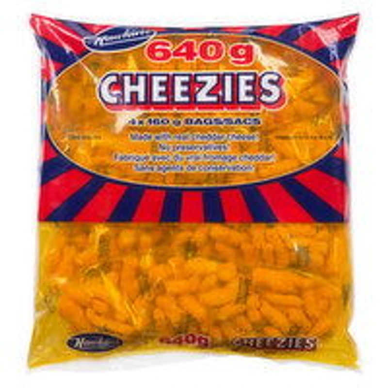 Hawkins - Cheezies Corn Snacks, 4 Each