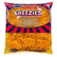 Hawkins - Cheezies Corn Snacks, 4 Each