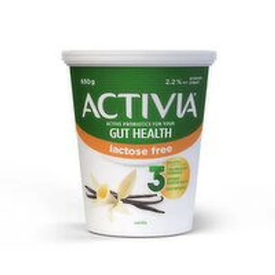 Activia - Lactose Free Yogurt Vanilla 2.9% M.F., 650 Gram