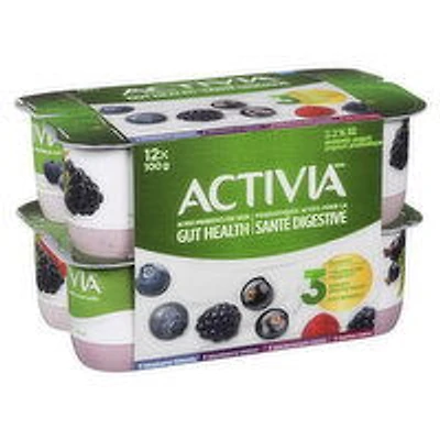 Activia - Probiotic Yogurt 2.9% M.F - Assorted, 12 Each