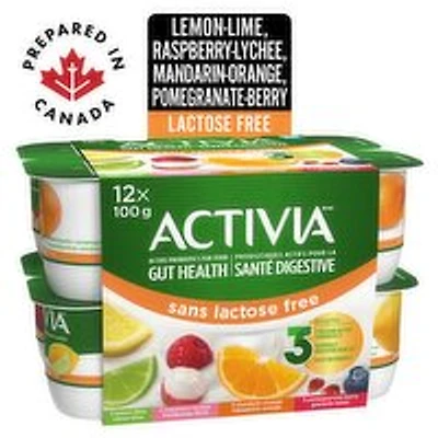 Activia - Yogurt Lactose Free 2.8% M.F - Assorted, 12 Each