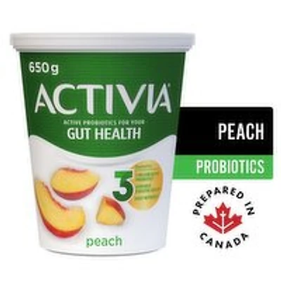 Activia - Probiotic Yogurt 2.9% M.F - Peach, 650 Gram