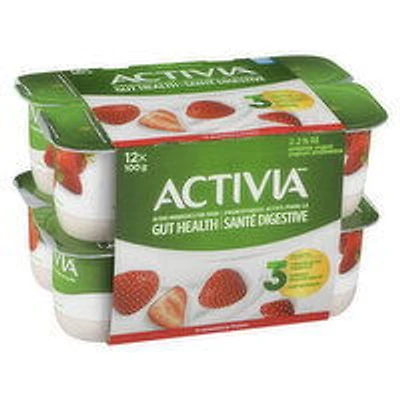Activia - Probiotic Yogurt - Strawberry, 12 Each