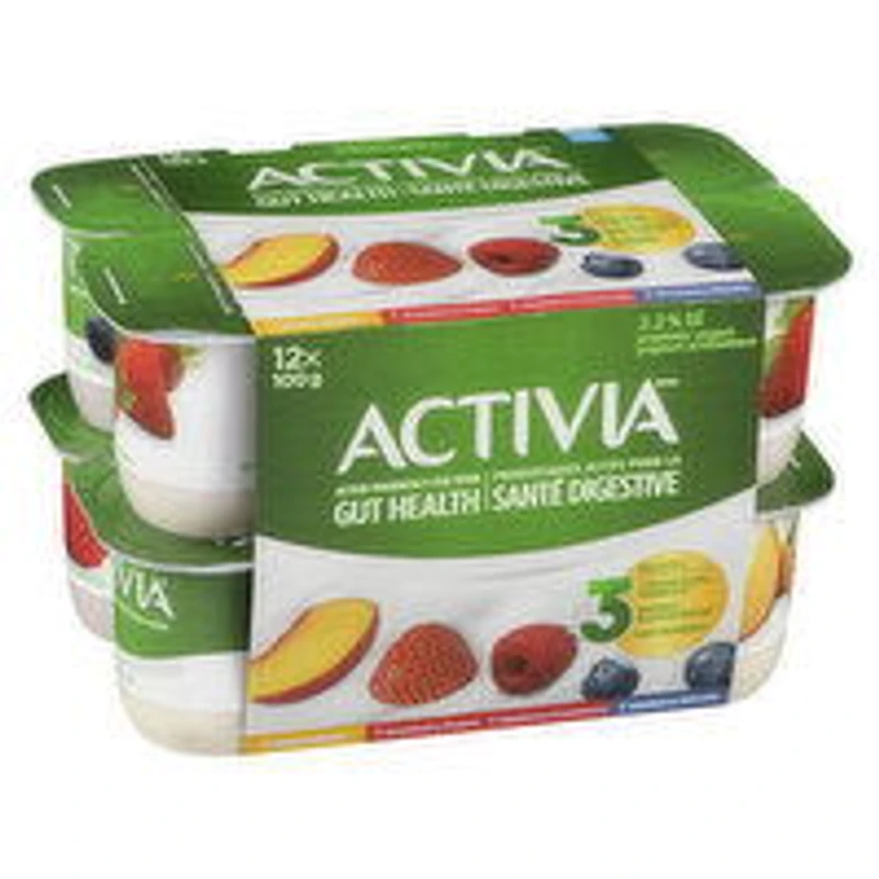 Activia - Probiotic Yogurt - Strwbrry/Blubrry/Raspbrry/Peach, 100 Gram