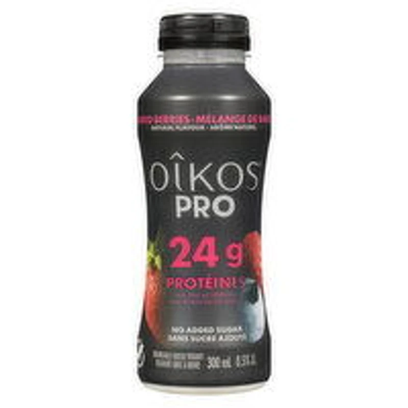Oikos - Oikos Pro Drink Yogurt Mxd berry, 300 Millilitre