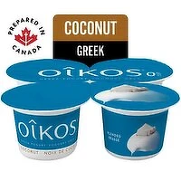 Oikos - Coconut Greek Yogurt 0% M.F., 4 Each