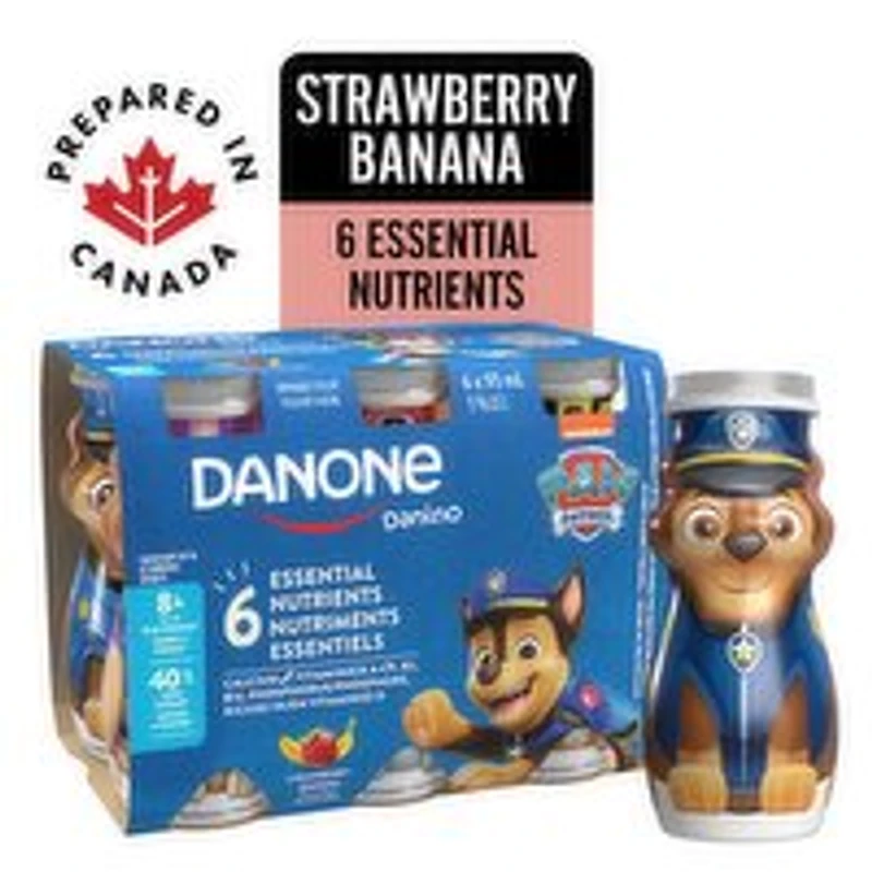 Danone - Drinkable Yogurt 1.5%MF, Strawberry - Banana, 558 Millilitre