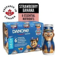Danone - Drinkable Yogurt 1.5%MF, Strawberry - Banana, 558 Millilitre
