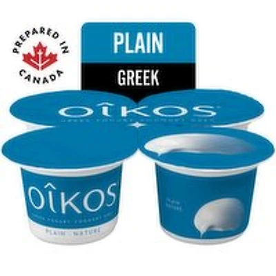 Oikos - Plain Greek Yogurt 2% M.F., 4 Each