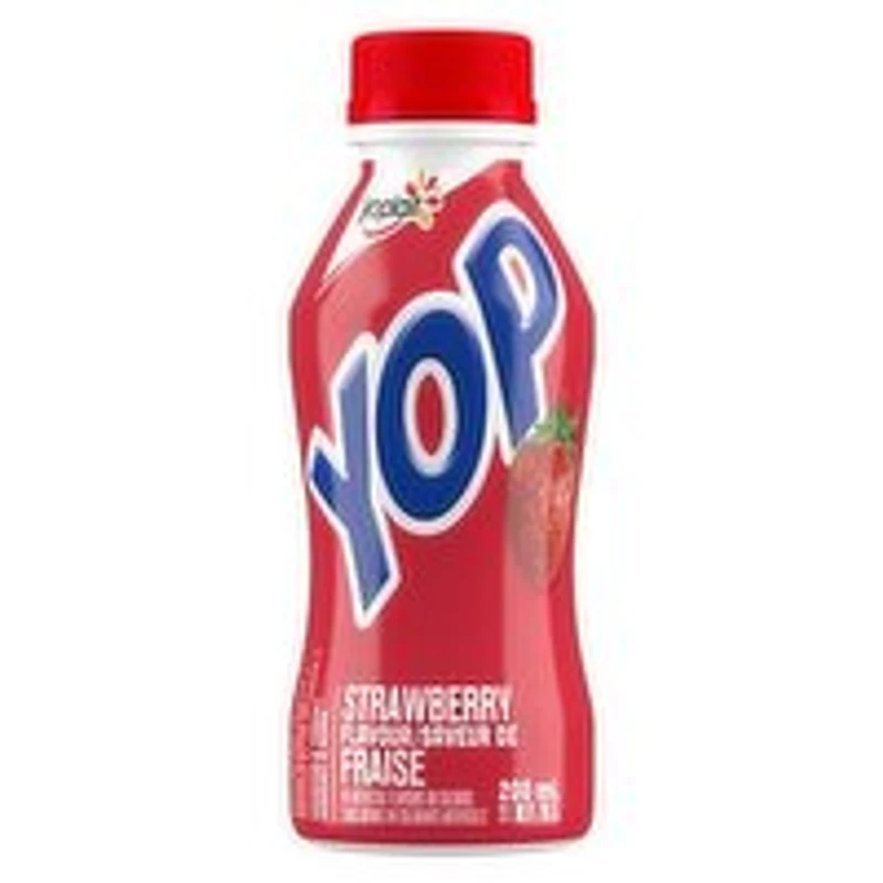 Yoplait - Yop Yogurt, Strawberry, 200 Millilitre