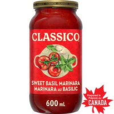 Classico - Sweet Basil Marinara Sauce, 600 Millilitre