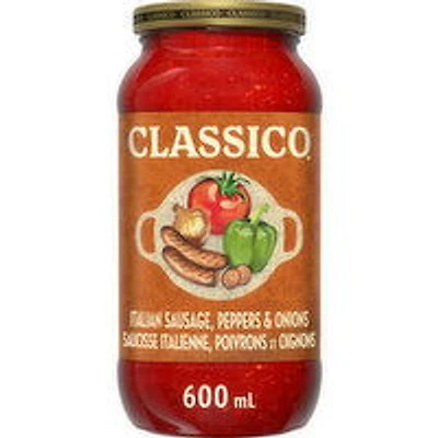 Classico - Italian Sausage Peppers & Onion Sauce, 600 Millilitre