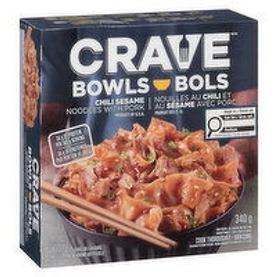 Crave - Chili Sesame Noodles with Pork, 340 Gram