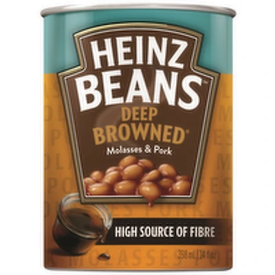 HEINZ - Beans Deep Browned, Molasses & Pork, 398 Millilitre