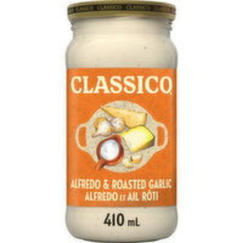 Classico - Alfredo & Roasted Garlic Spaghetti Pasta, 410 Millilitre