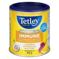 Tetley - Super Herbal Tea Immune Lemon Echinacea, 20 Each
