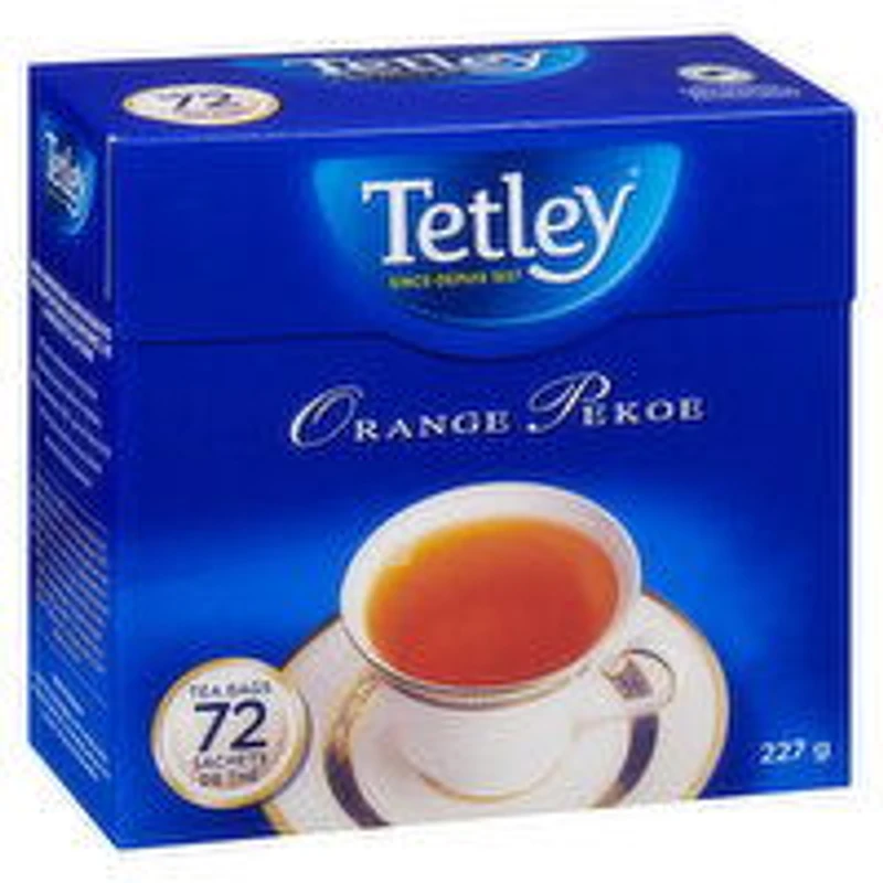 Tetley - Orange Pekoe Tea Bags, 72 Each