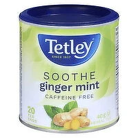 Tetley - Soothe Herbal Tea - Ginger Mint with Lemongrass, 20 Each