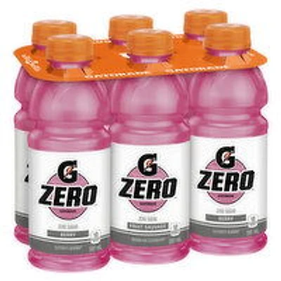 Gatorade - G Zero Berry Electrolyte Beverage, 591 mL, 6 Each
