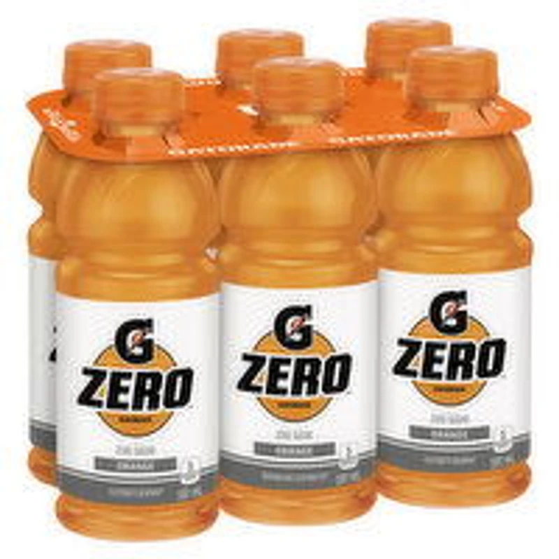 Gatorade - Zero Orange Sports Drink, 591 mL, 6 Each