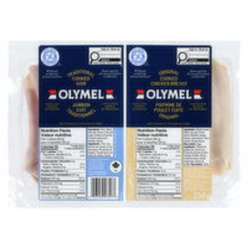Olymel - Shaved Cooked Ham Chicken Duo pack, 250 Gram