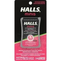Halls - Minis Lozenges, Watermelon, 24 Each