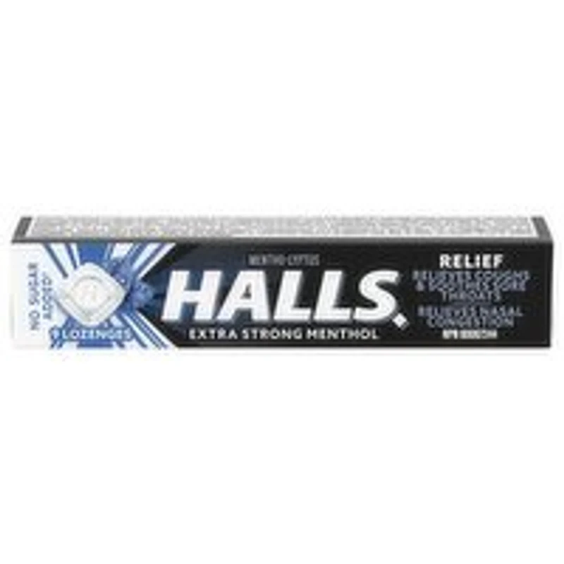Halls - Cough Lozenges - Extra Strong Menthol NSA, 1 Each