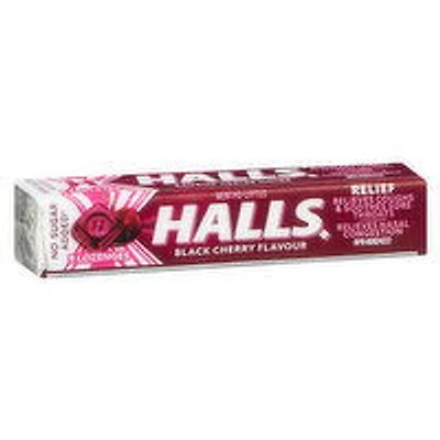Halls - Cough Lozenges - Black Cherry NSA, 1 Each