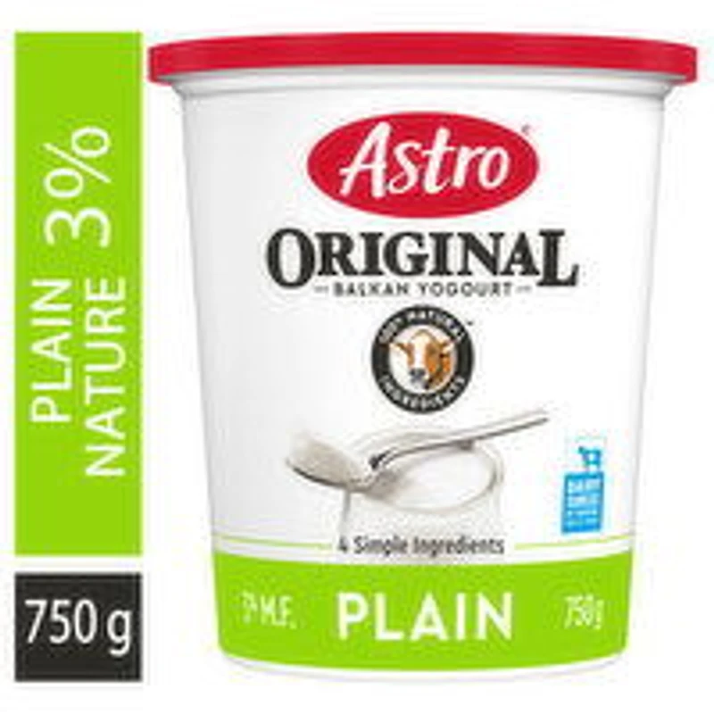 Astro - Original Balkan Style Plain Yogurt 3%, 750 Gram