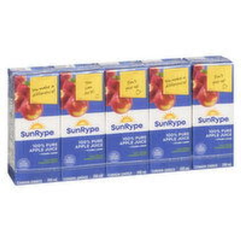 SunRype - Pure Apple Juice Unsweetened, 5 Each