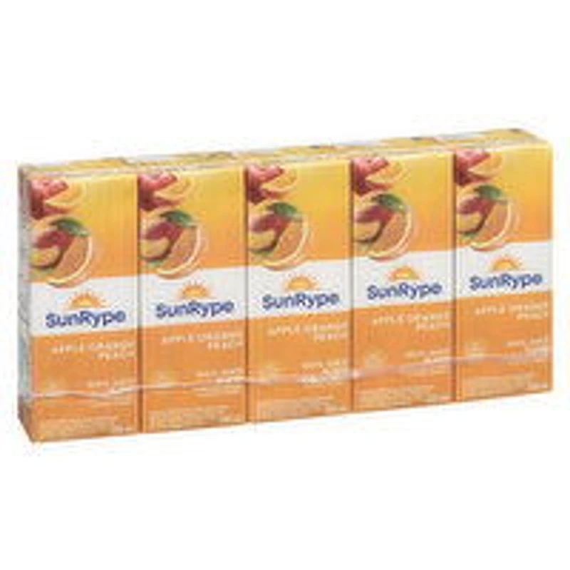 SunRype - 100% Apple Orange Peach Juice, 5 Each
