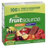 SunRype - Fruit Source + Veggie Bars, 12 Each