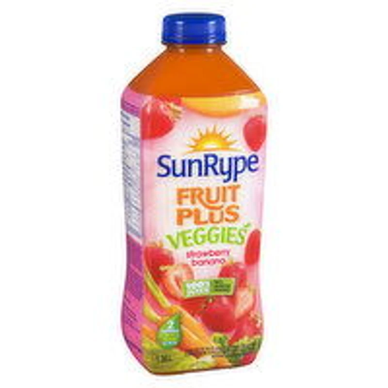 SunRype - Fruit Plus Veggies Strawberry Banana Juice, 1.36 Litre