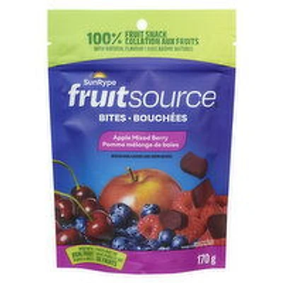 SunRype - Fruitsource Bites, Mixed Berry, 170 Gram