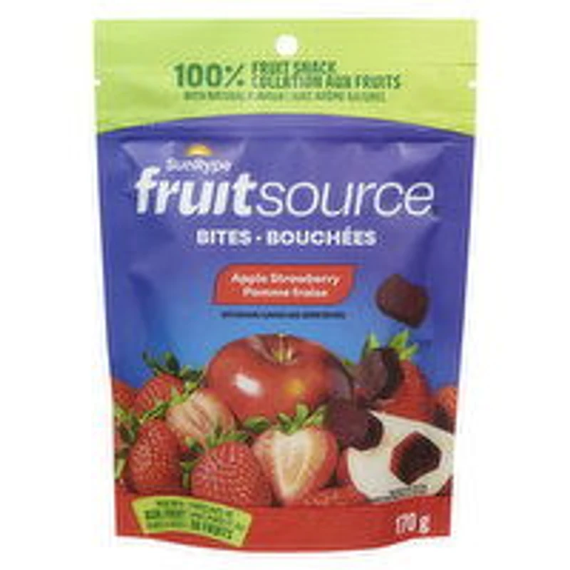 SunRype - Fruit Source Bites, Strawberry, 170 Gram