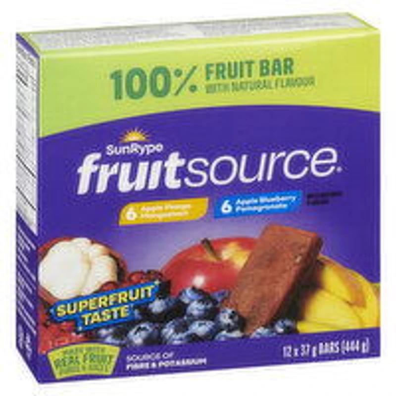 SunRype - Fruit Source Superfruits Variety Pack, 12 Each