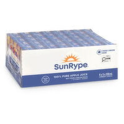 SunRype - Pure Apple Juice Unsweetened, 40 Pack, 40 Each