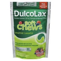 DulcoLax - Soft Chews Laxative, Mixed Berry, 30 Each