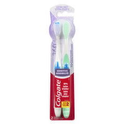 Colgate - 360 Sensitive Pro-Relief Toothbrush - Ultra Soft, 2 Each